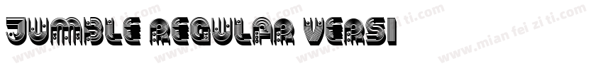 Jumble Regular Versi字体转换